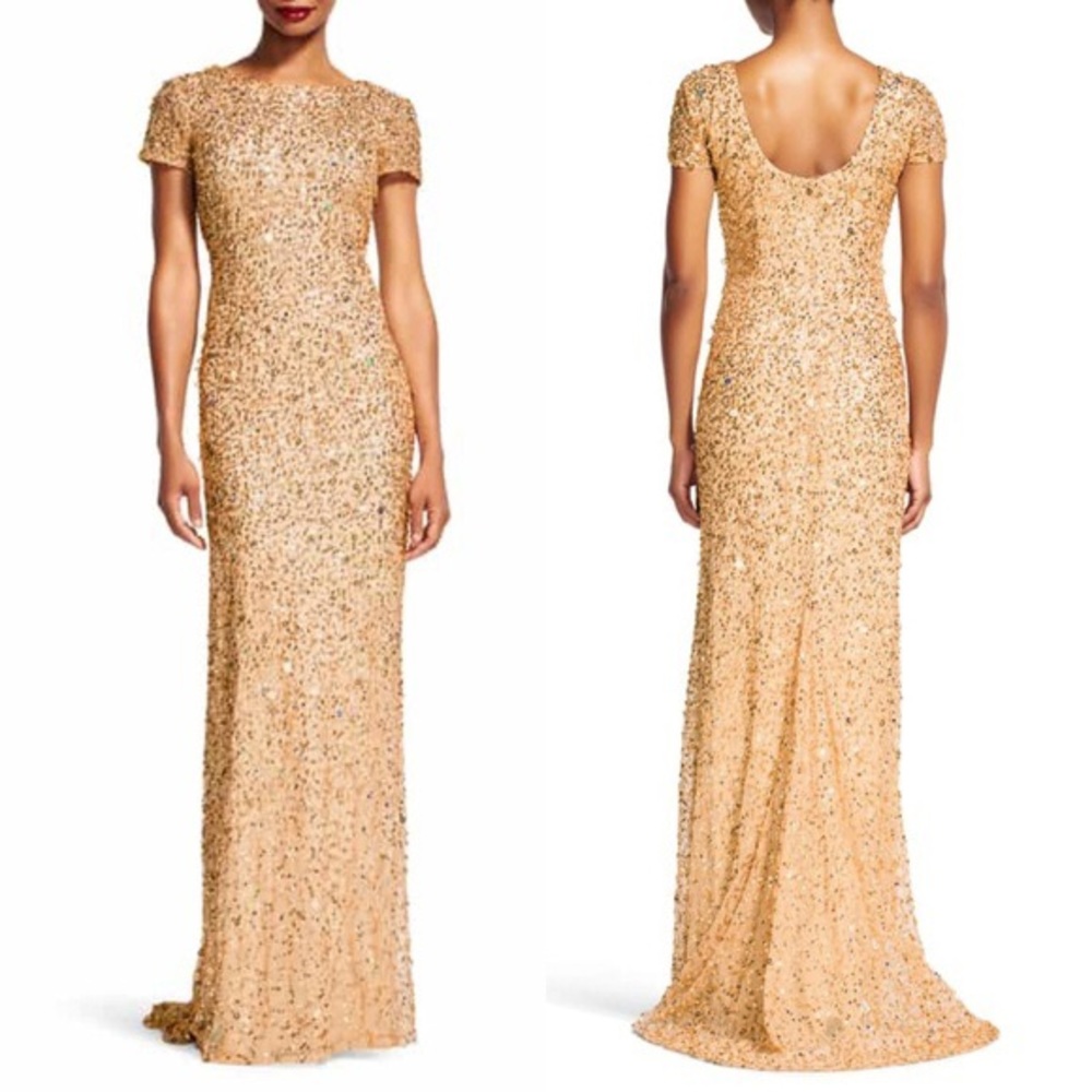 Adrianna Papell Sequin Gown-With tags! Never worn!